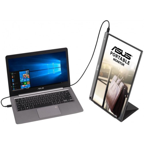 Монитор Asus 15.6" ZenScreen MB16ACE темно-серый IPS LED 16:9 матовая 220cd 178гр/178гр 1920x1080 60Hz FHD USB 0.8кг