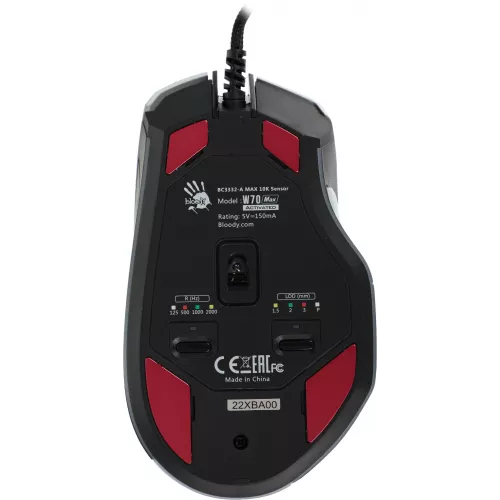 Мышь A4Tech Bloody W70 Max белый/черный оптическая 10000dpi USB 10but (W70 MAX (PANDA WHITE))
