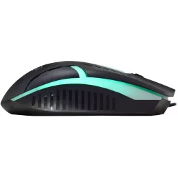 Мышь Оклик 398G черный оптическая 2400dpi USB для ноутбука 4but (1431665)