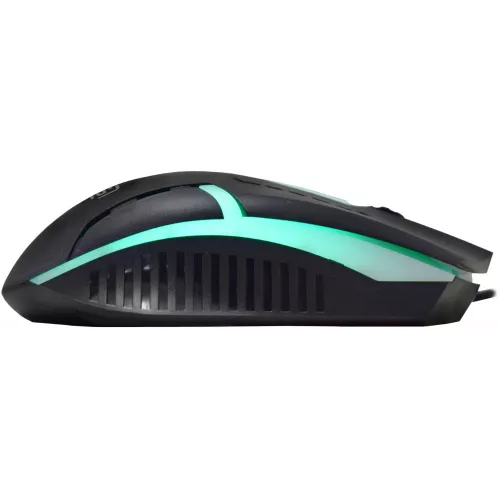 Мышь Оклик 398G черный оптическая 2400dpi USB для ноутбука 4but (1431665)