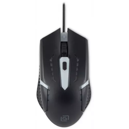 Мышь Оклик 398G черный оптическая 2400dpi USB для ноутбука 4but (1431665)