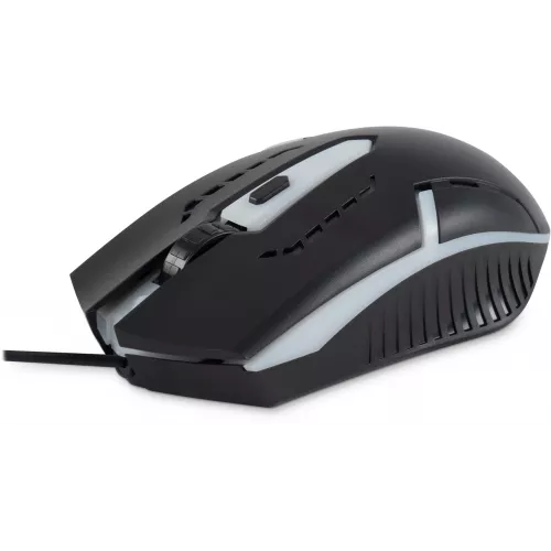 Мышь Оклик 398G черный оптическая 2400dpi USB для ноутбука 4but (1431665)