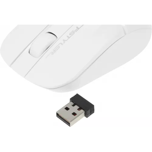Мышь A4Tech Fstyler FG12 белый оптическая 1200dpi беспров. USB 3but (FG12 WHITE)