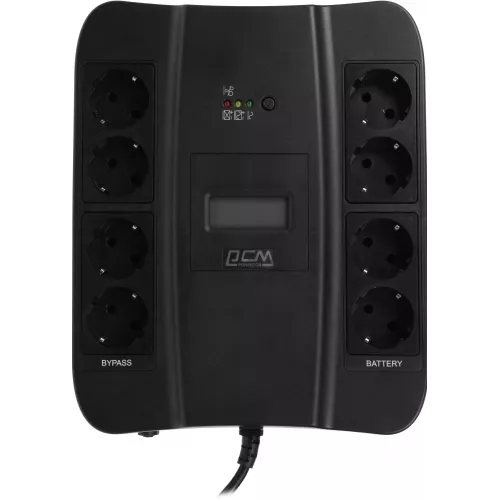 Источник бесперебойного питания Powercom Spider SPD-550U LCD USB 330Вт 550ВА черный