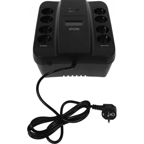 Источник бесперебойного питания Powercom Spider SPD-550U LCD USB 330Вт 550ВА черный