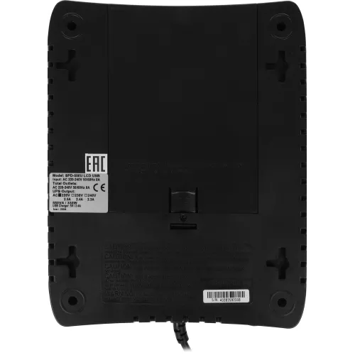 Источник бесперебойного питания Powercom Spider SPD-550U LCD USB 330Вт 550ВА черный
