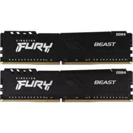 Память DDR4 2x32Gb 3600MHz Kingston KF436C18BBK2/64 Fury Beast Black RTL Gaming PC4-28800 CL18 DIMM 288-pin 1.35В dual rank с радиатором Ret