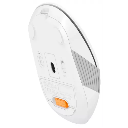 Мышь A4Tech Fstyler FB10C белый/серый оптическая 2000dpi беспров. BT/Radio USB 4but (FB10C GRAYISH WHITE)
