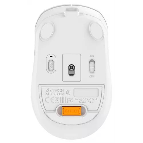 Мышь A4Tech Fstyler FB10C белый/серый оптическая 2000dpi беспров. BT/Radio USB 4but (FB10C GRAYISH WHITE)