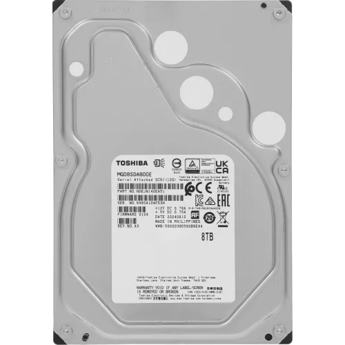 Жесткий диск Toshiba SAS 3.0 8Tb MG08SDA800E Enterprise Capacity (7200rpm) 256Mb 3.5"