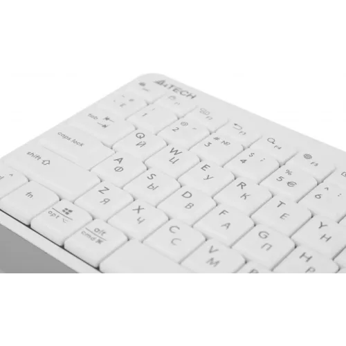 Клавиатура A4Tech FBK11 белый/серый USB беспроводная BT/Radio slim (FBK11 WHITE)