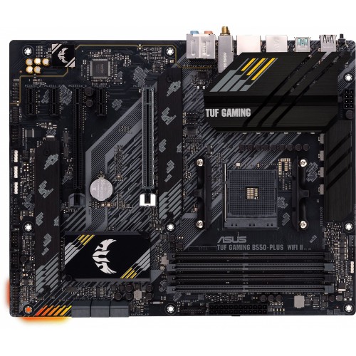 Материнская плата Asus TUF GAMING B550-PLUS WIFI II Soc-AM4 AMD B550 4xDDR4 ATX AC`97 8ch(7.1) 2.5Gg RAID+HDMI+DP