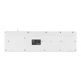 Клавиатура Acer OKW123 белый USB Multimedia (ZL.KBDEE.00D) кабель 1.5м