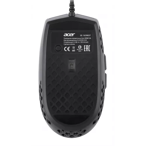 Мышь Acer OMW134 черный оптическая 6400dpi USB 6but (ZL.MCEEE.018)