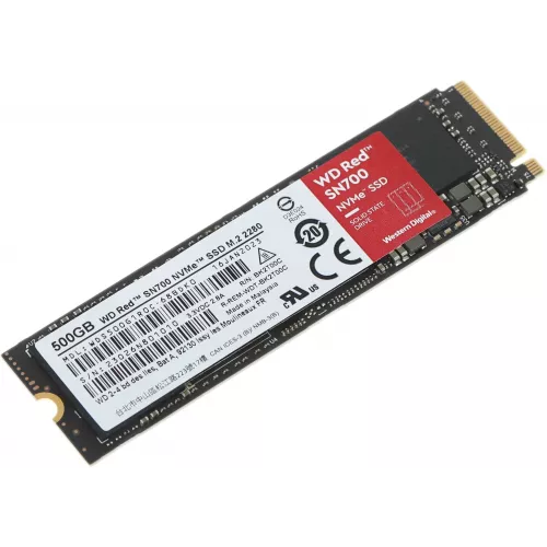 Накопитель SSD WD Original PCIe 3.0 x4 500GB WDS500G1R0C Red SN700 M.2 2280