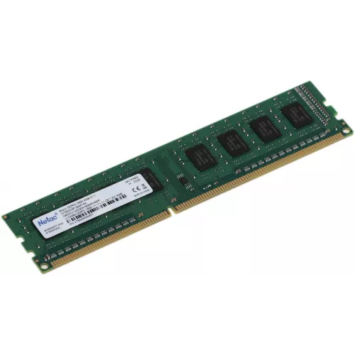 Память DDR3 4GB 1600MHz Netac NTBSD3P16SP-04 Basic RTL PC3-12800 CL11 DIMM 240-pin 1.5В dual rank Ret
