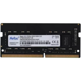 Память DDR4 8Gb 3200MHz Netac NTBSD4N32SP-08 Basic RTL PC4-25600 CL22 SO-DIMM 260-pin 1.2В single rank Ret