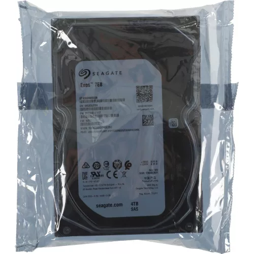 Жесткий диск Seagate SAS 3.0 4TB ST4000NM003A Server Exos 7E8 512N (7200rpm) 256Mb 3.5"