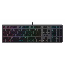 Клавиатура A4Tech FX60 серый USB slim LED (FX60 GREY / NEON) кабель 1.5м