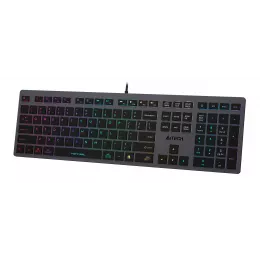Клавиатура A4Tech FX60 серый USB slim LED (FX60 GREY / NEON) кабель 1.5м