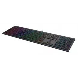 Клавиатура A4Tech FX60 серый USB slim LED (FX60 GREY / NEON) кабель 1.5м