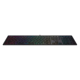 Клавиатура A4Tech FX60 серый USB slim LED (FX60 GREY / NEON) кабель 1.5м