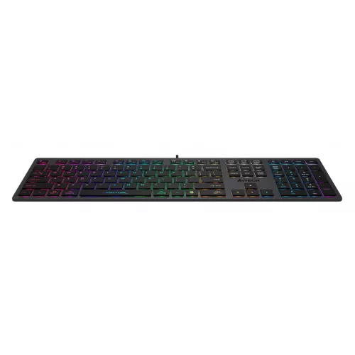 Клавиатура A4Tech FX60 серый USB slim LED (FX60 GREY / NEON) кабель 1.5м