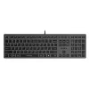 Клавиатура A4Tech FX60 серый USB slim LED (FX60 GREY / WHITE) кабель 1.5м