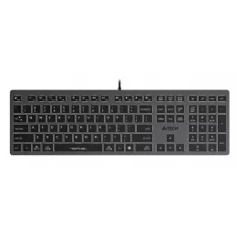 Клавиатура A4Tech FX60 серый USB slim LED (FX60 GREY / WHITE) кабель 1.5м