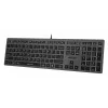 Клавиатура A4Tech FX60 серый USB slim LED (FX60 GREY / WHITE) кабель 1.5м