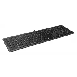 Клавиатура A4Tech FX60 серый USB slim LED (FX60 GREY / WHITE) кабель 1.5м
