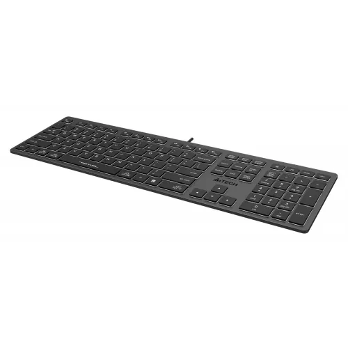 Клавиатура A4Tech FX60 серый USB slim LED (FX60 GREY / WHITE) кабель 1.5м