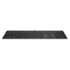 Клавиатура A4Tech FX60 серый USB slim LED (FX60 GREY / WHITE) кабель 1.5м
