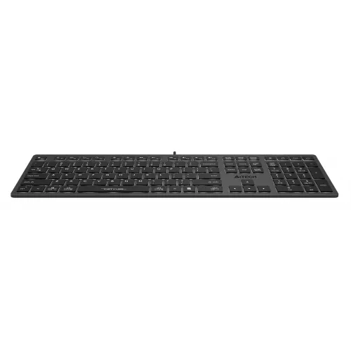 Клавиатура A4Tech FX60 серый USB slim LED (FX60 GREY / WHITE) кабель 1.5м