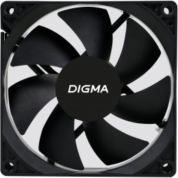 Вентилятор для корпуса Digma DFAN-90 90х90x25 черный 3-pin 4-pin (Molex) 23дБ Ret