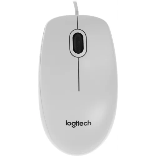 Мышь Logitech B100 белый оптическая 1000dpi USB 2but (910-003360)