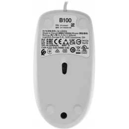 Мышь Logitech B100 белый оптическая 1000dpi USB 2but (910-003360)