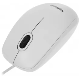 Мышь Logitech B100 белый оптическая 1000dpi USB 2but (910-003360)