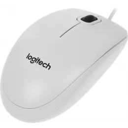 Мышь Logitech B100 белый оптическая 1000dpi USB 2but (910-003360)