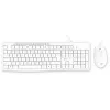 Клавиатура + мышь Оклик S650 клав:белый мышь:белый USB Multimedia (1875257)