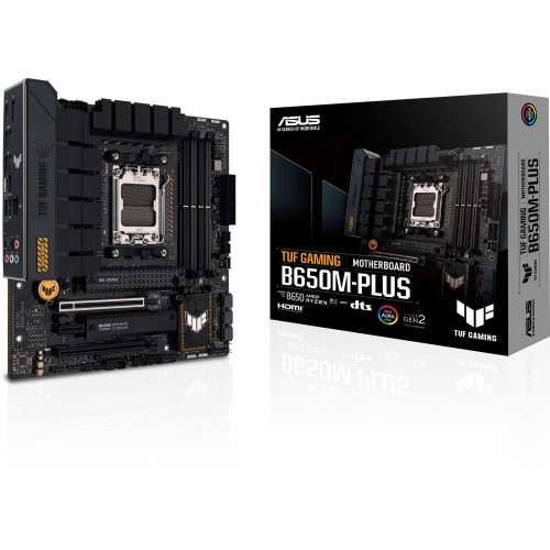 Материнская плата Asus TUF GAMING B650M-PLUS Socket AM5 AMD B650 4xDDR5 mATX AC`97 8ch(7.1) 2.5Gg RAID+HDMI+DP