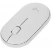 Мышь Logitech Pebble M350 белый оптическая 1000dpi silent беспров. BT/Radio USB для ноутбука 3but (910-005541)