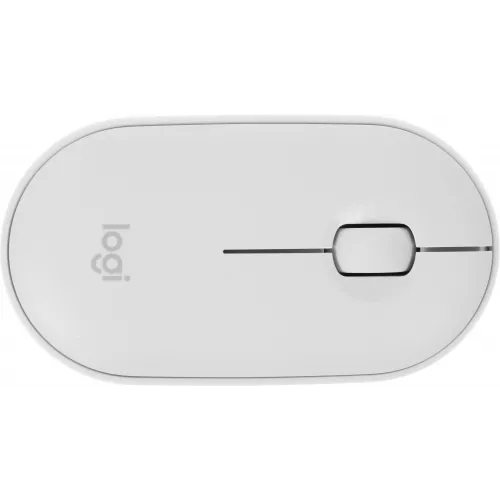 Мышь Logitech Pebble M350 белый оптическая 1000dpi silent беспров. BT/Radio USB для ноутбука 3but (910-005541)