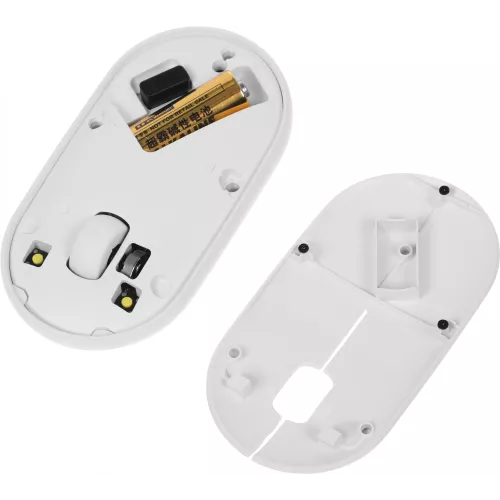 Мышь Logitech Pebble M350 белый оптическая 1000dpi silent беспров. BT/Radio USB для ноутбука 3but (910-005541)