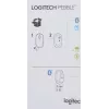 Мышь Logitech Pebble M350 белый оптическая 1000dpi silent беспров. BT/Radio USB для ноутбука 3but (910-005541)