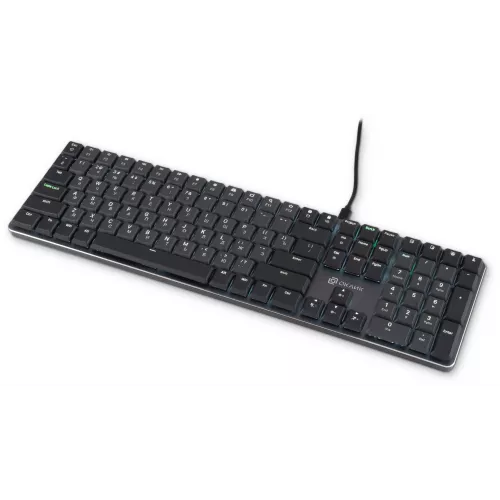 Клавиатура Оклик K953X механическая черный/серый USB Multimedia LED (1901086) кабель 1.5м