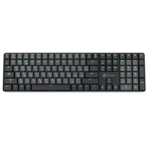 Клавиатура Оклик K953X механическая черный/серый USB Multimedia LED (1901086) кабель 1.5м