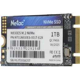 Накопитель SSD Netac PCIe 3.0 x2 1TB NT01N930ES-001T-E2X N930ES M.2 2242