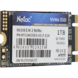 Накопитель SSD Netac PCIe 3.0 x2 1TB NT01N930ES-001T-E2X N930ES M.2 2242