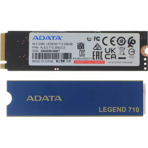 Накопитель SSD A-Data PCIe 3.0 x4 256GB ALEG-710-256GCS Legend 710 M.2 2280